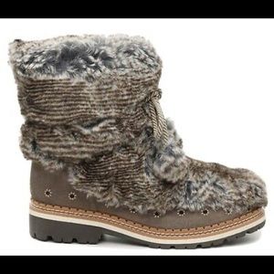 Sam Edelman Blanche Faux Fur/Suede Booties